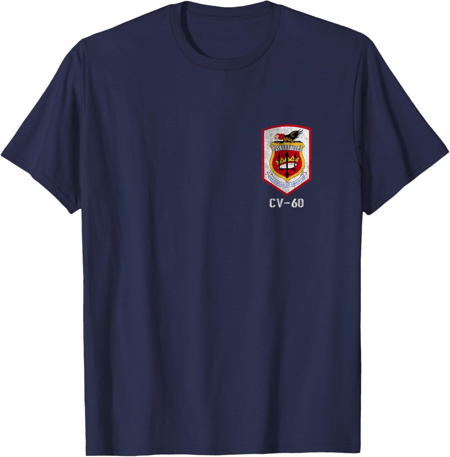USS Saratoga CV-60 Logo Aircraft Carrier Sailor Veteran Papa T-Shirt - T-Shirt | Navy