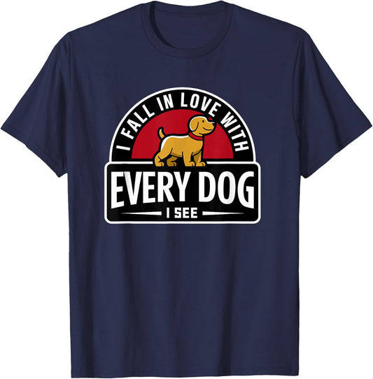 Funny Dog T-Shirt - T-Shirt | Navy