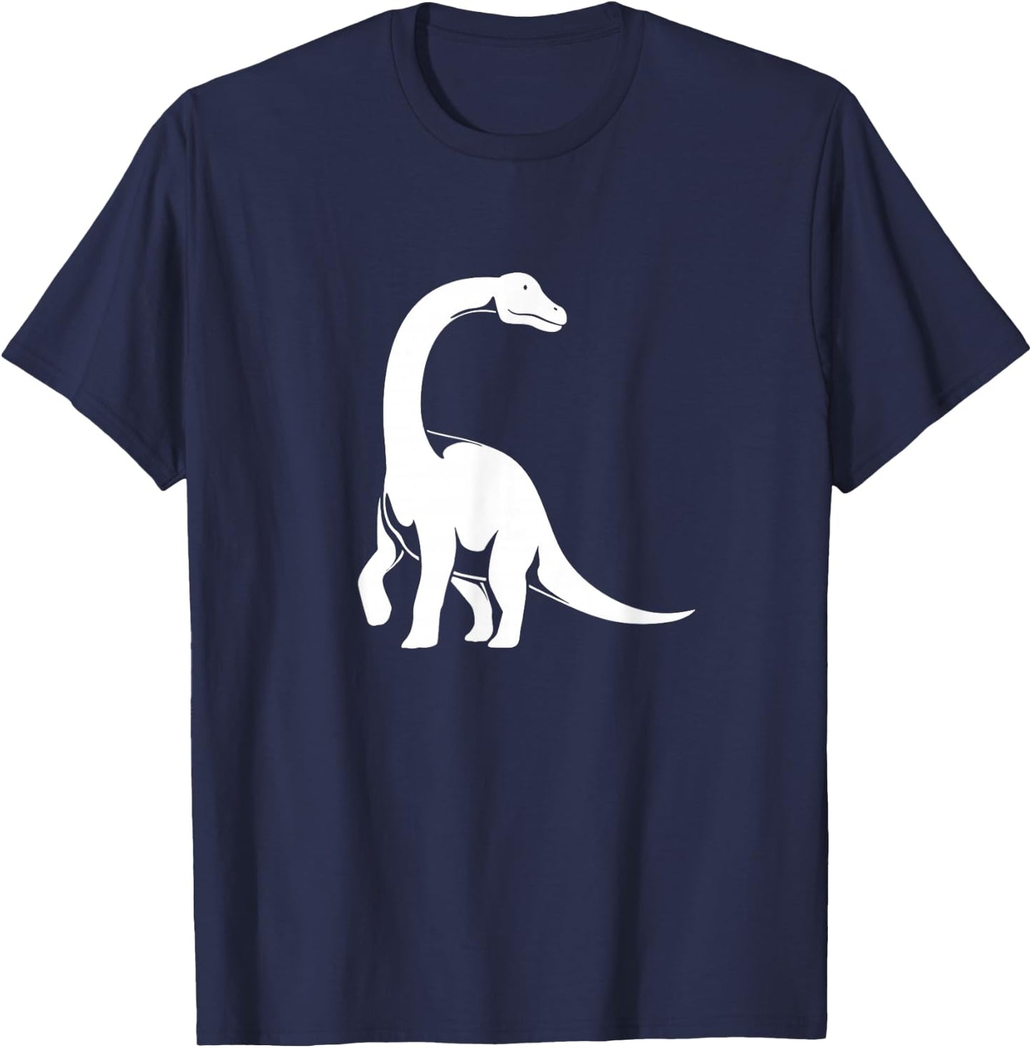 Vintage Long Neck Dinosaur Brachiosaurus T-Shirt - T-Shirt | Navy