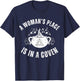 Woman's Place Coven Witch Wiccan Feminism October Halloween T-Shirt - T-Shirt | Navy