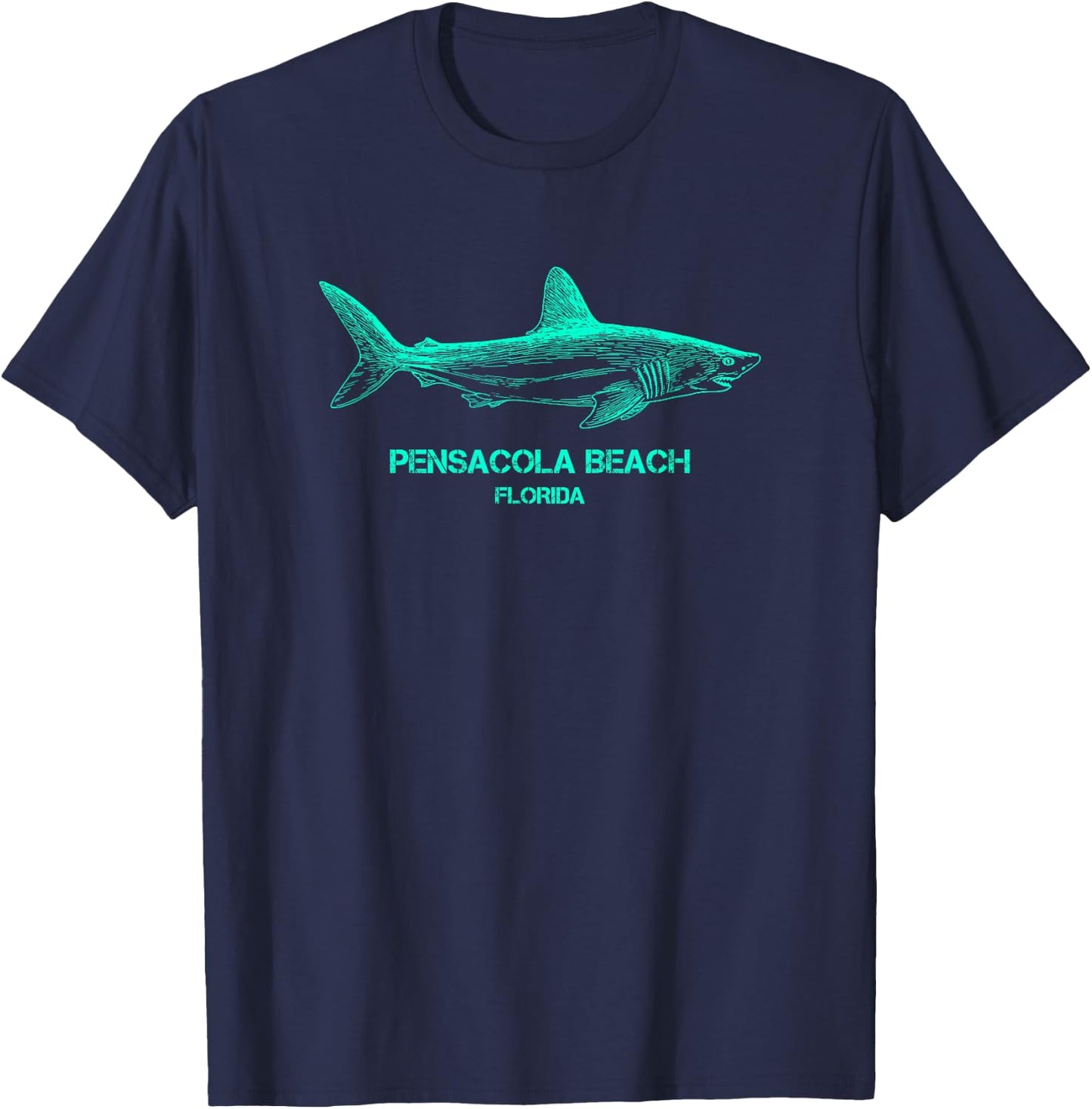 Pensacola Beach Florida T-Shirt - T-Shirt | Navy