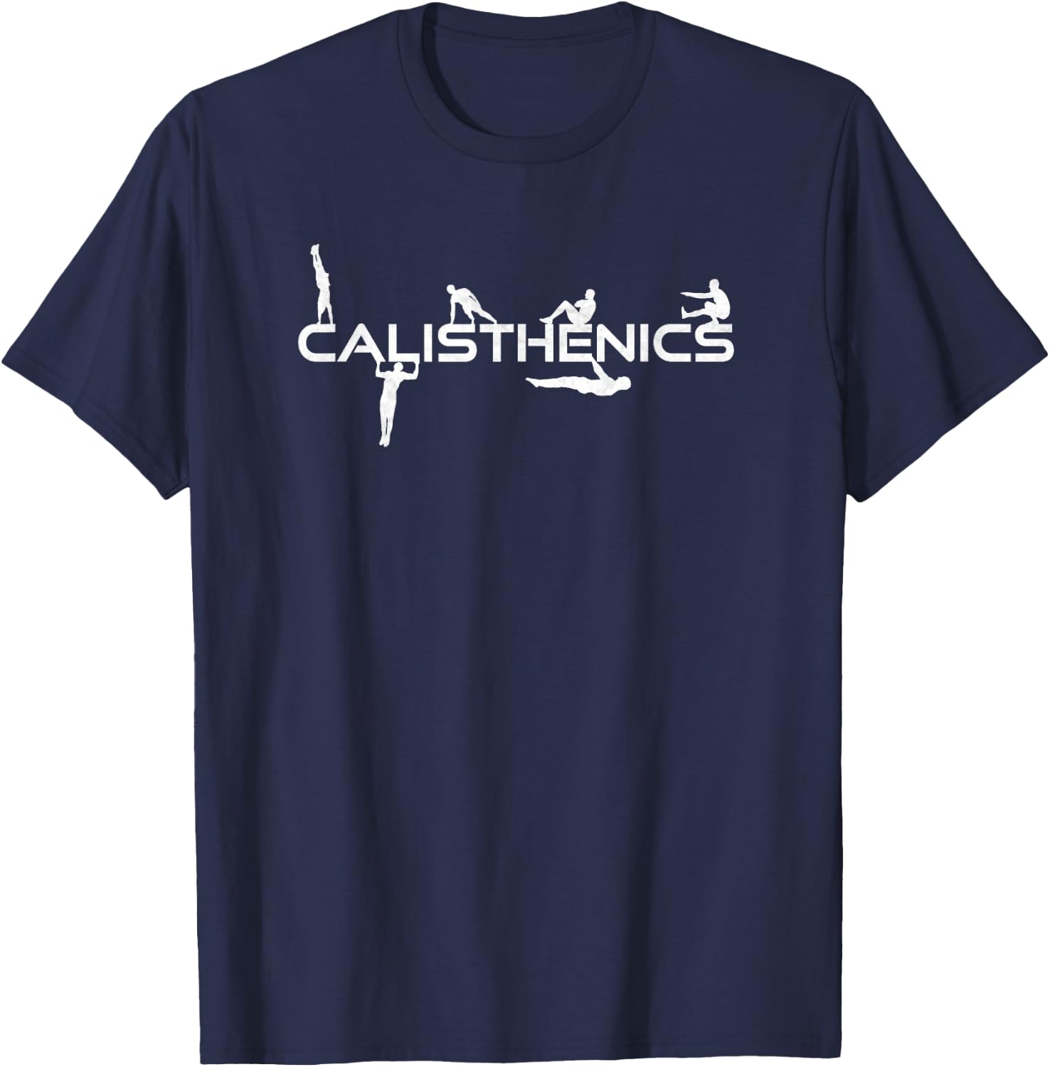 Calisthenics Bodyweight Exercises Street Workout T-Shirt - T-Shirt | Navy