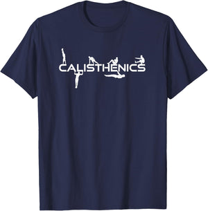 Calisthenics Bodyweight Exercises Street Workout T-Shirt - T-Shirt | Navy
