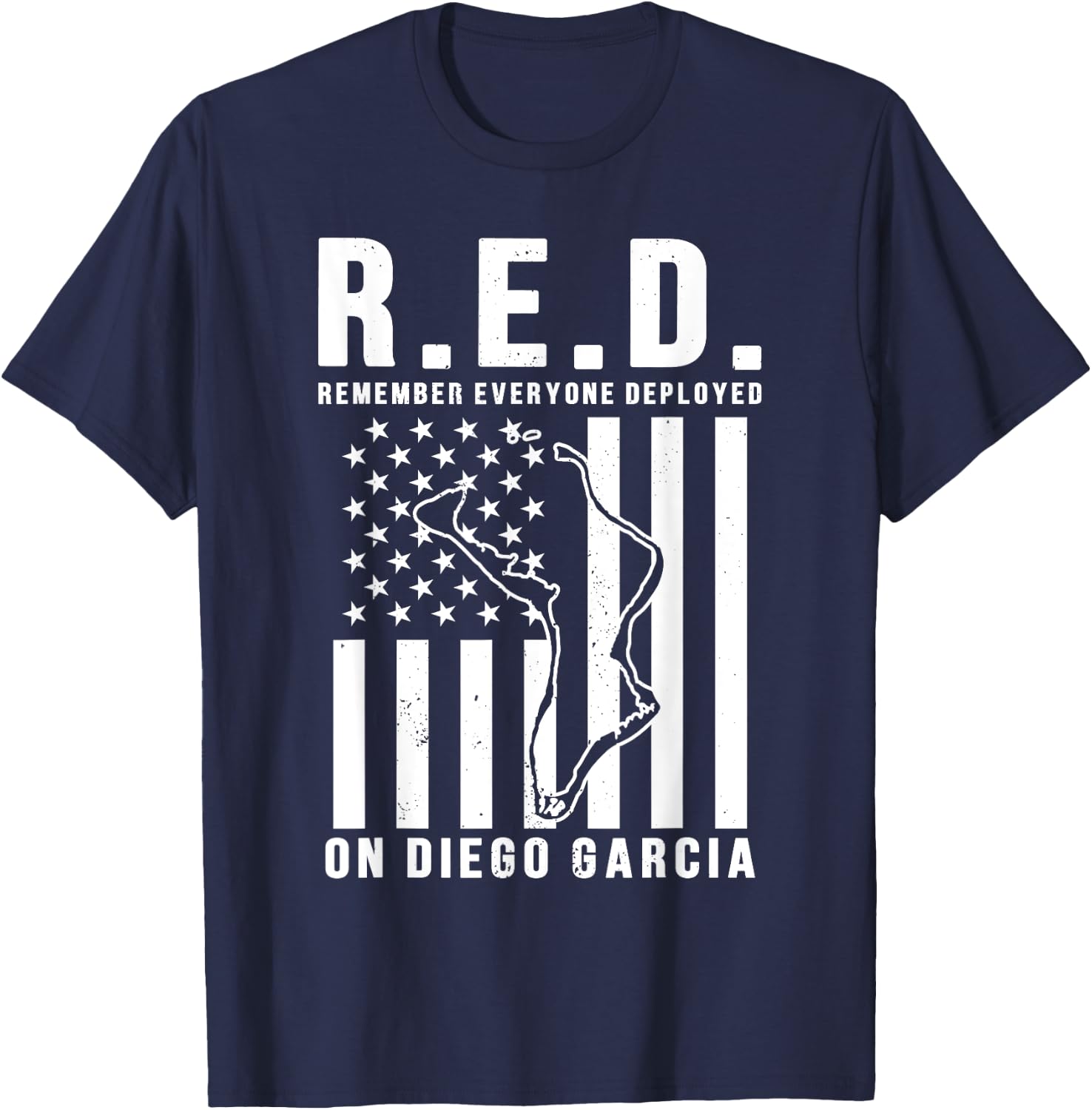 Deployed to Diego Garcia- RED Fridays T-Shirt - T-Shirt | Navy