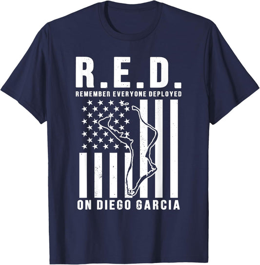 Deployed to Diego Garcia- RED Fridays T-Shirt - T-Shirt | Navy
