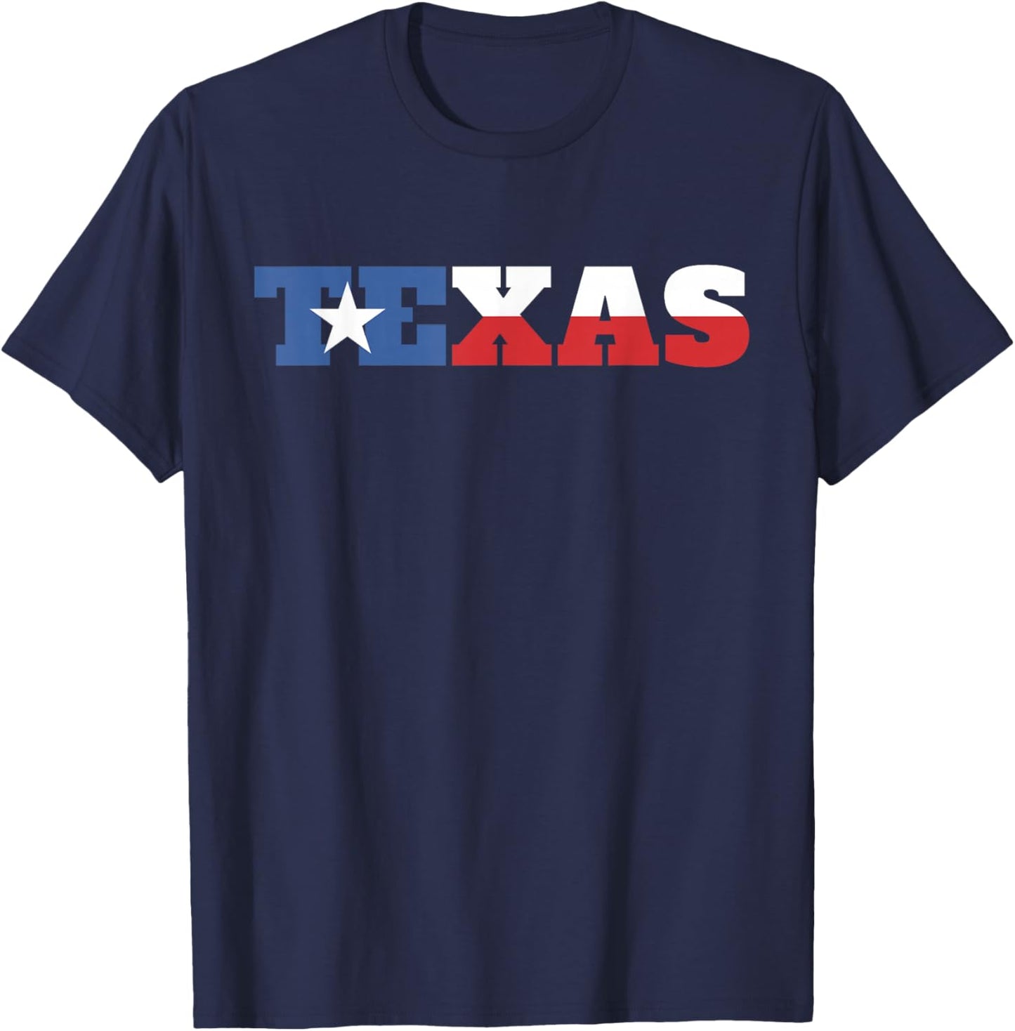 Texas Flag Gift Cool USA US Pride American State Proud Texas T-Shirt - T-Shirt | Navy