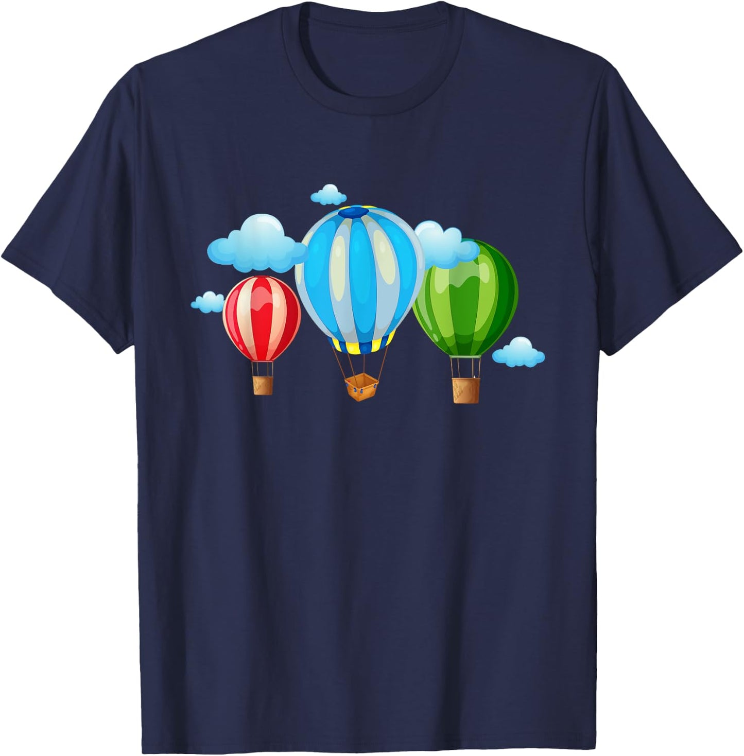 Funny Retro Vintage Hot Air Balloon T-Shirt - T-Shirt | Navy