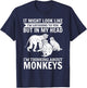It might look like i'm listening to you - Monkey T-Shirt - T-Shirt | Navy