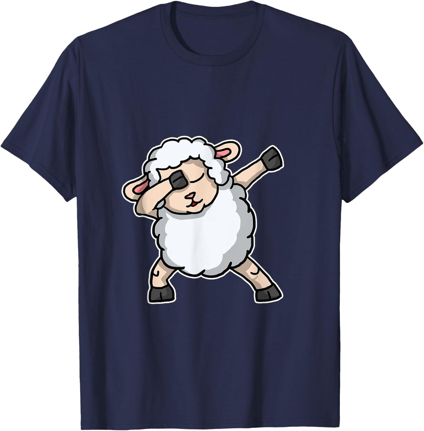 Funny Dabbing Sheep Gift Lamb Shepherd Dab Dance T-Shirt - T-Shirt | Navy
