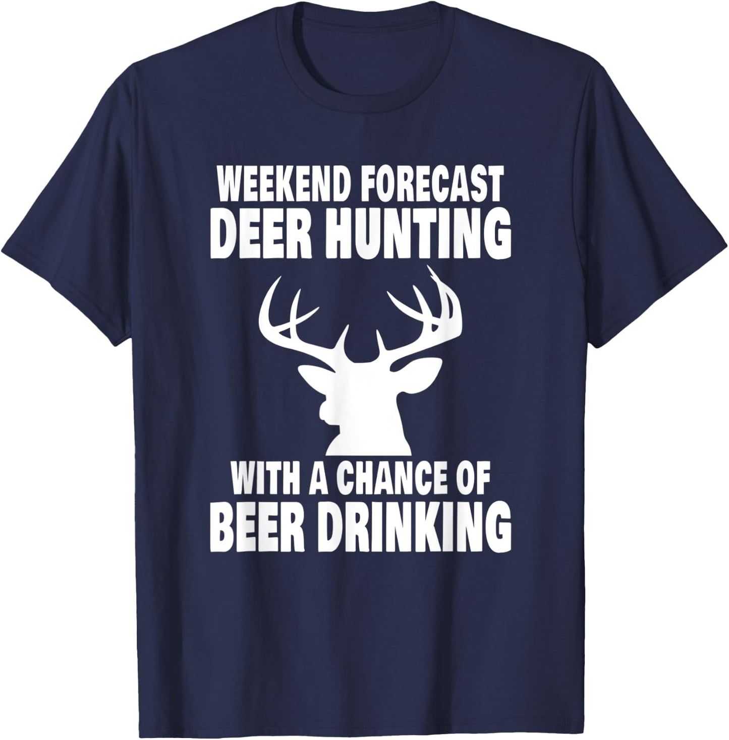 Funny Deer Hunting Camp T-Shirt - T-Shirt | Navy
