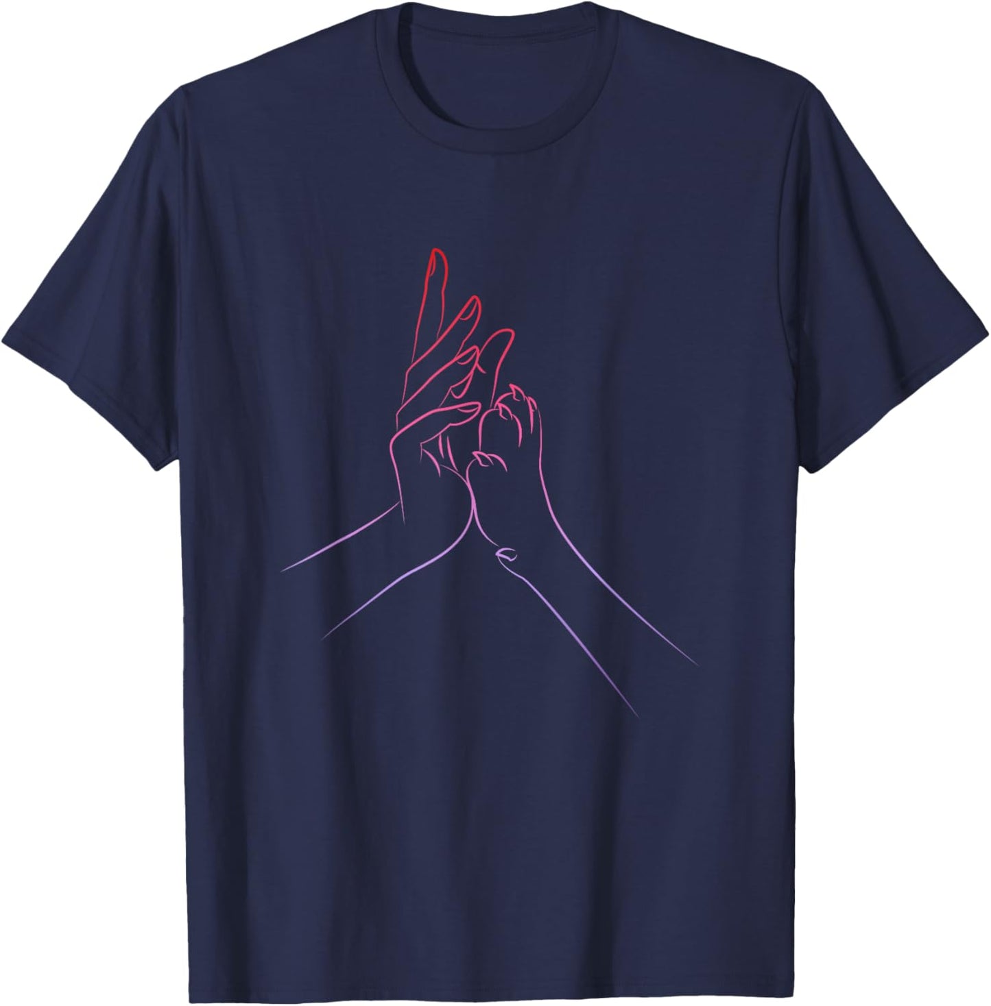 Dog Dogs Paw Hand Love Lover Women Man T-Shirt - T-Shirt | Navy
