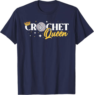 Crochet Queen T-Shirt - T-Shirt | Navy