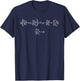 Équations de Navier-Stokes | Nerdy Science Physics Fluid Mech T-Shirt - T-Shirt | Navy