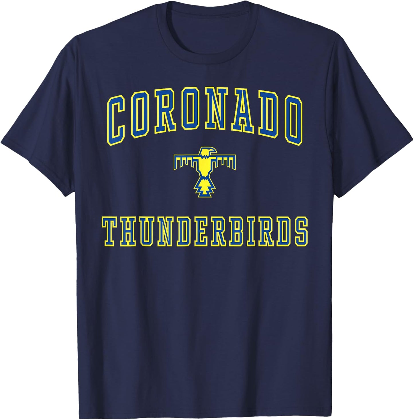 Coronado High School Thunderbirds C1 T-Shirt - T-Shirt | Navy