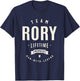 Team Rory Lifetime Member Funny Name Rory T-Shirt - T-Shirt | Navy