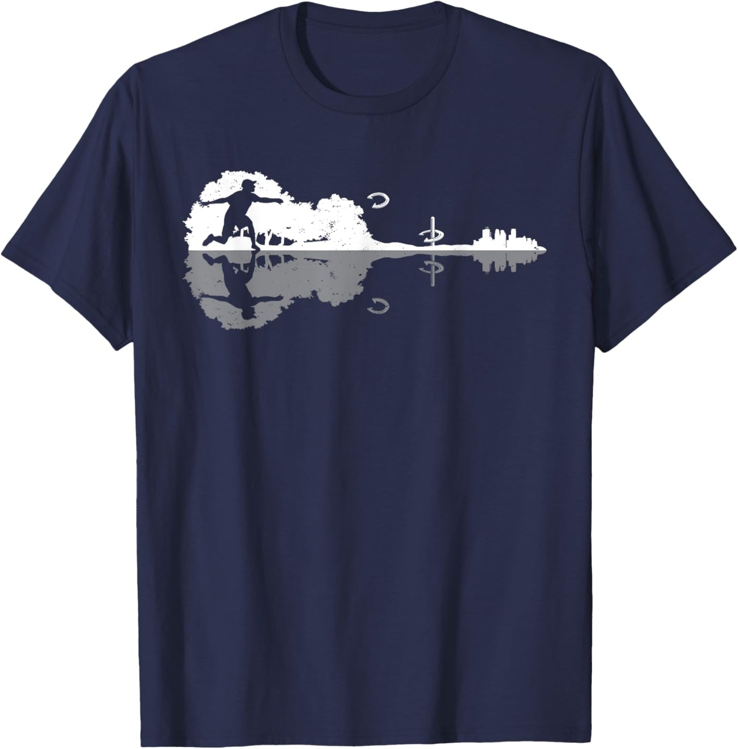 Horseshoe Pitching and Horseshoe Tossing T-Shirt - T-Shirt | Navy