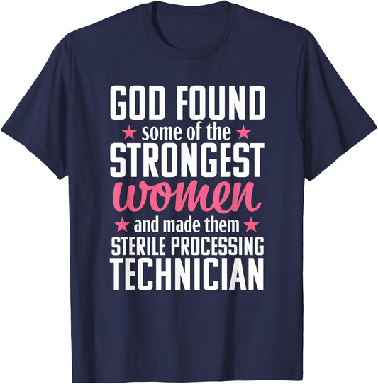 Sterile Processing Technician Funny Women Medical T-Shirt - T-Shirt | Navy