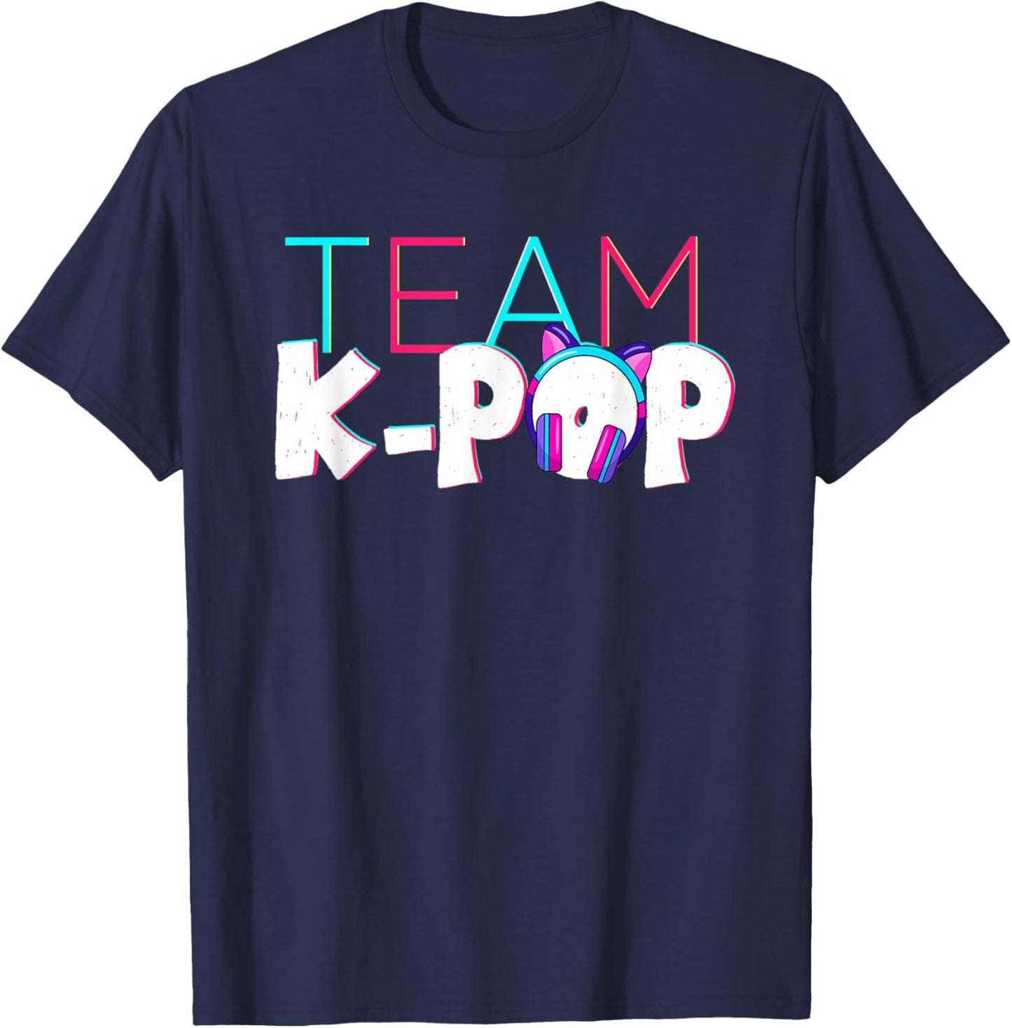 Team K-Pop Korean Pop Music Kpop T-Shirt - T-Shirt | Navy