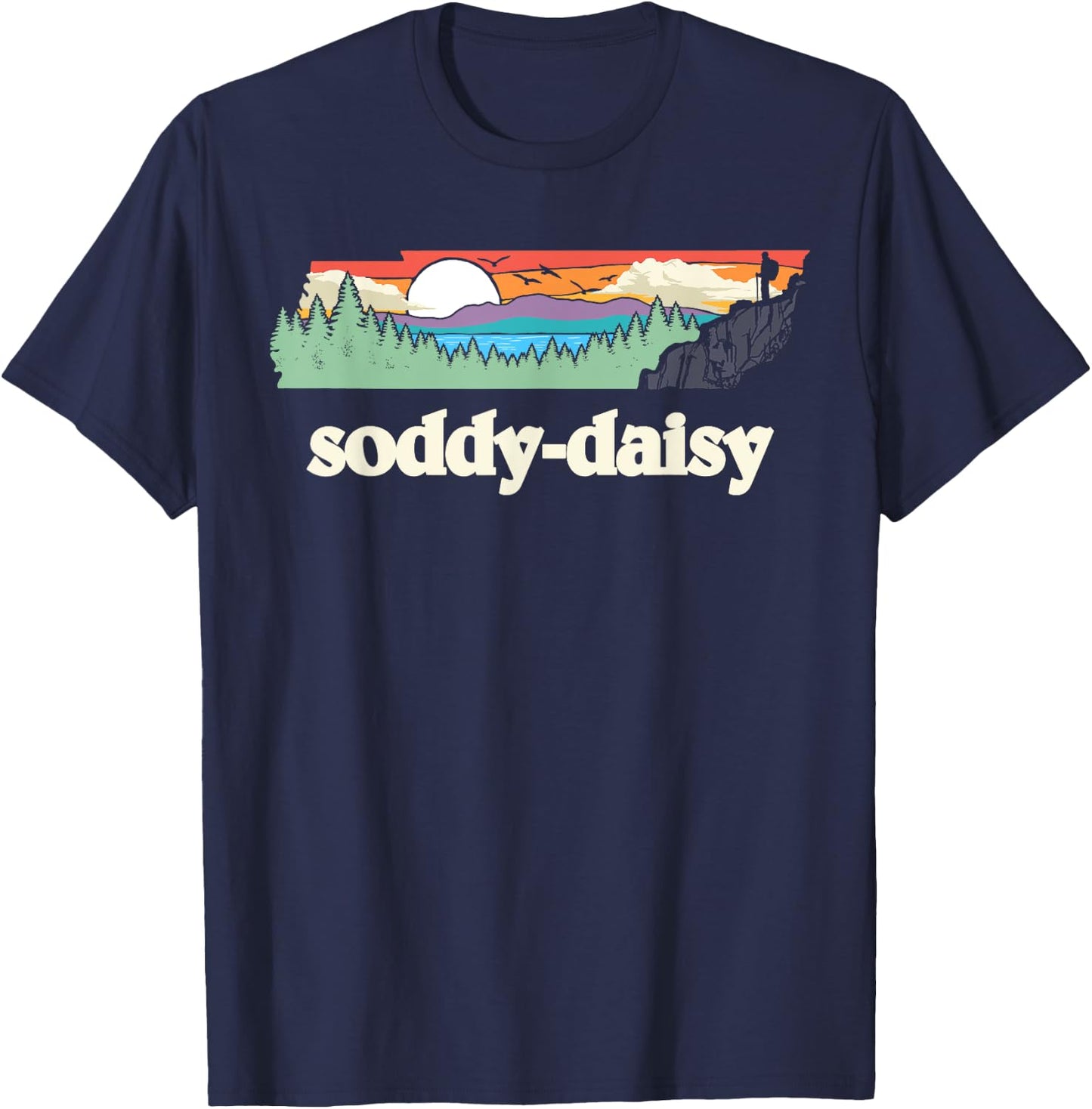 Soddy-daisy Tennessee Outdoors Retro Nature Graphic T-Shirt - T-Shirt | Navy