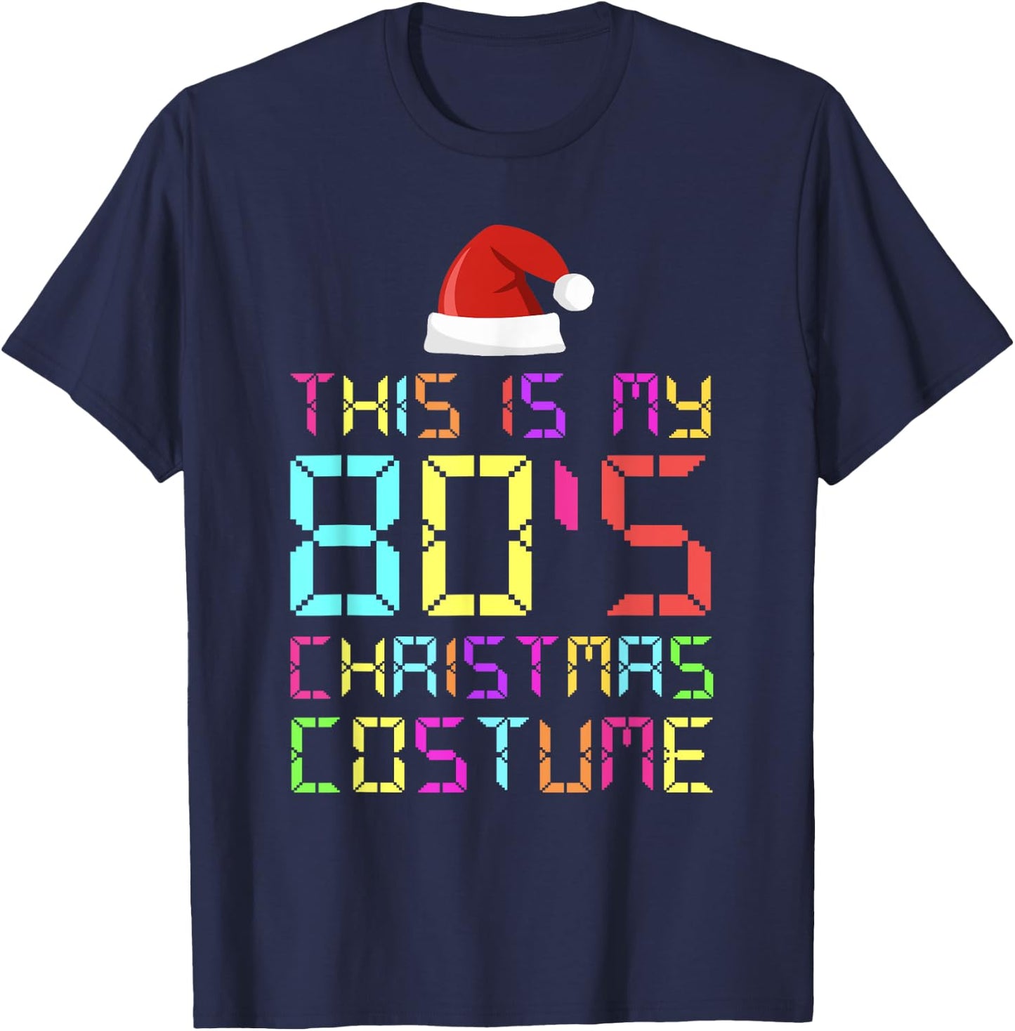 This Is My 80's Christmas Costume Matching Pajama Men Women T-Shirt - T-Shirt | Navy