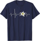 Edelweiss Heartbeat Oktoberfest Vintage Holiday Souvenir T-Shirt - T-Shirt | Navy