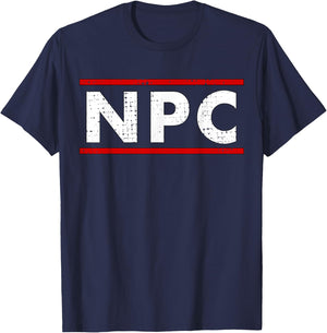 NPC Meme - Non Player Character T-Shirt - T-Shirt | Navy