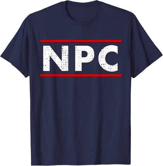 NPC Meme - Non Player Character T-Shirt - T-Shirt | Navy
