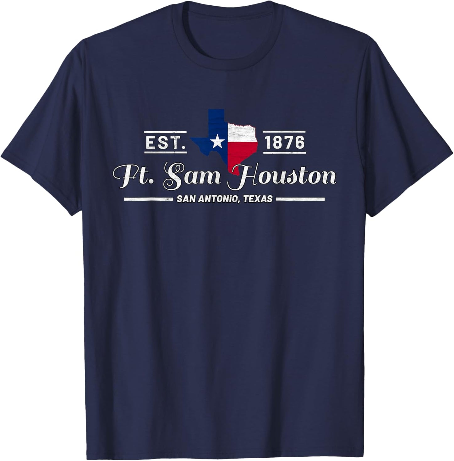 Fort Sam Houston San Antonio Texas Tx Souvenir Gifts T-Shirt - T-Shirt | Navy
