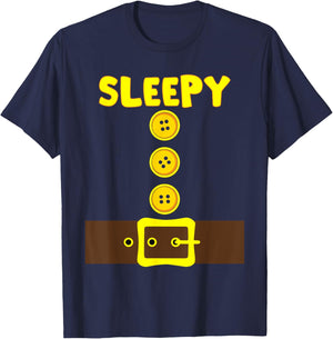 Dwarf Easy Halloween Men Women Kids Matching Family Costume T-Shirt - T-Shirt | Navy