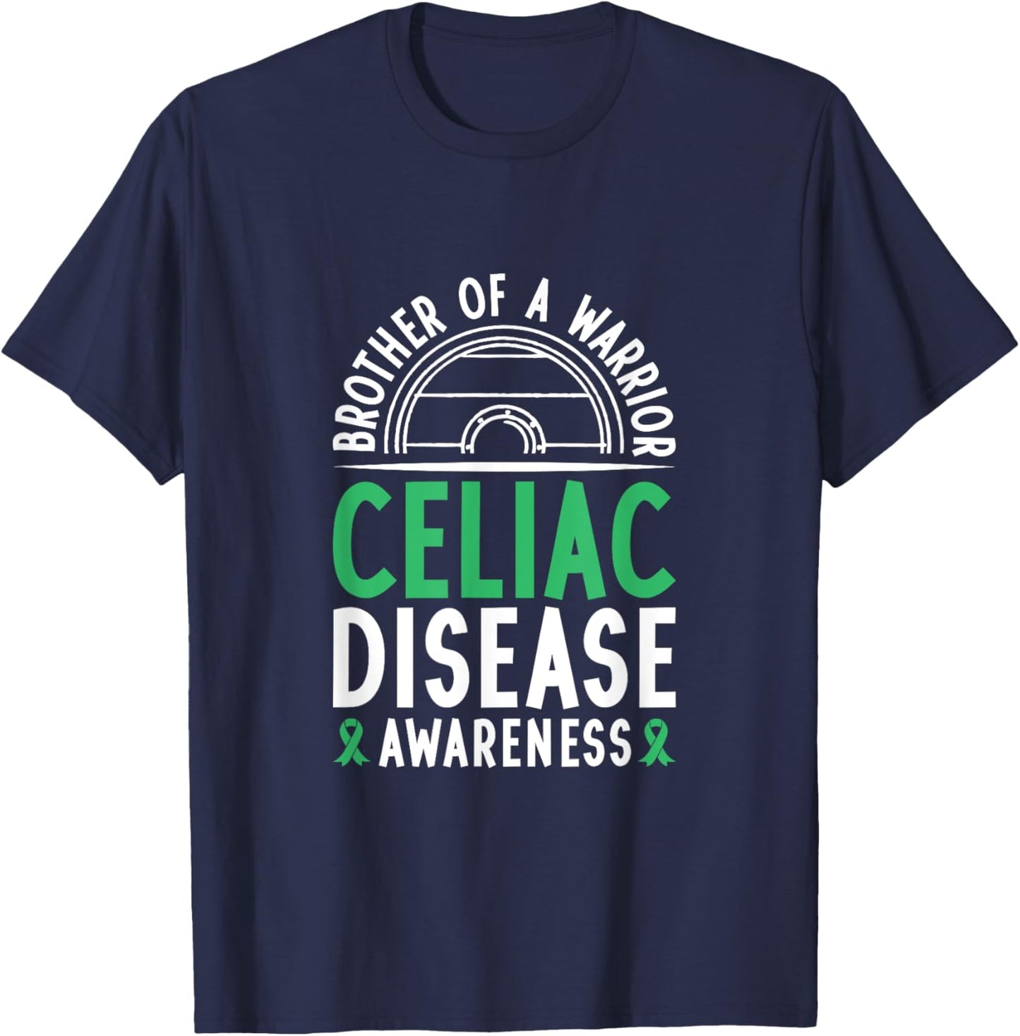 Brother of a Warrior - Celiac Disease Awareness T-Shirt - T-Shirt | Navy