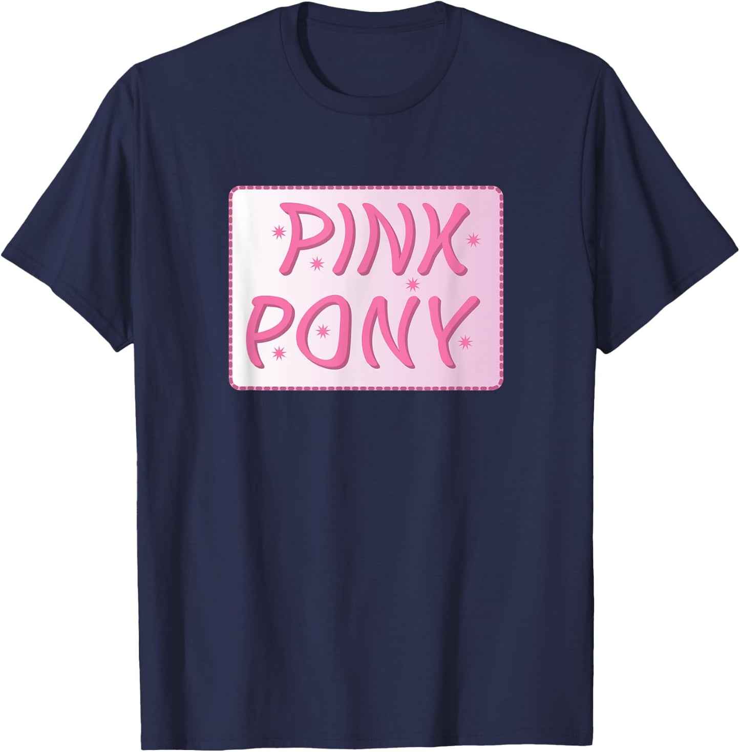 Pink Pony | Song Design | Club Sign T-Shirt - T-Shirt | Navy