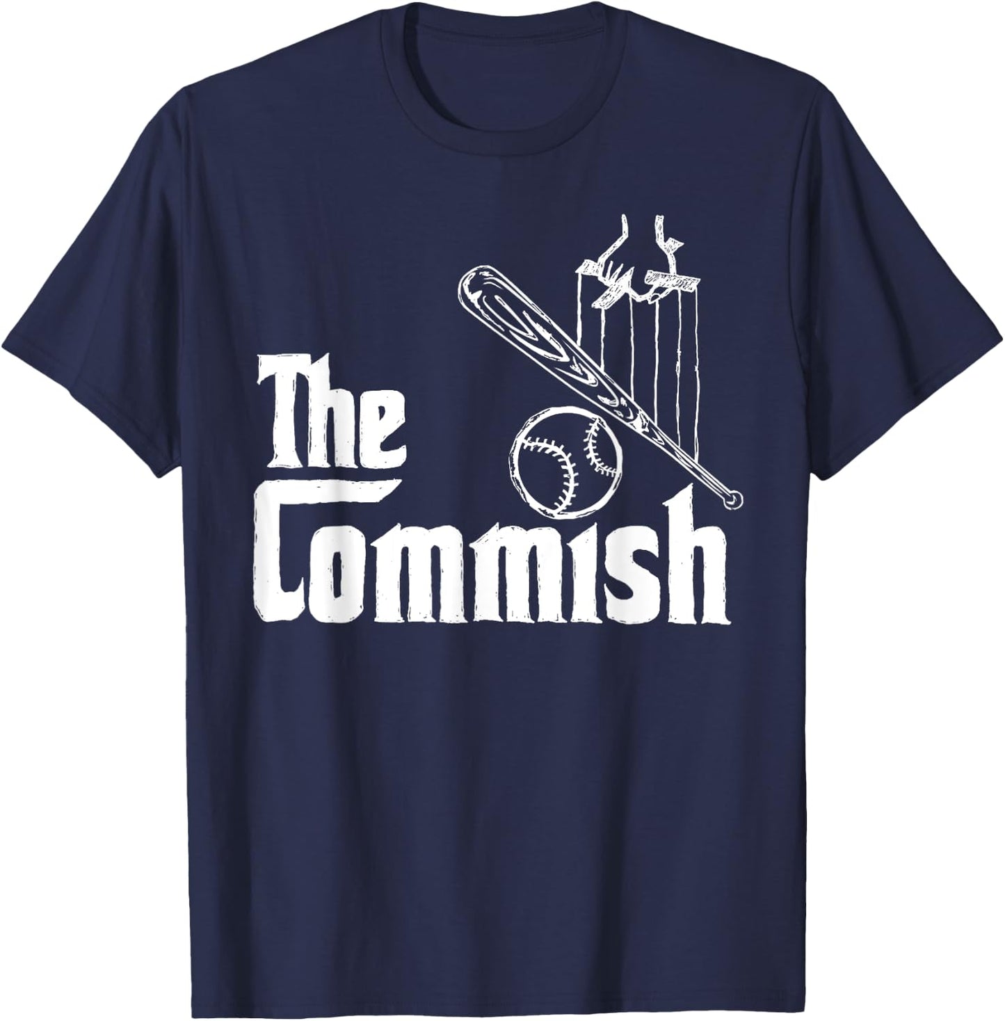 Fantasy Baseball The Commish T-Shirt - T-Shirt | Navy