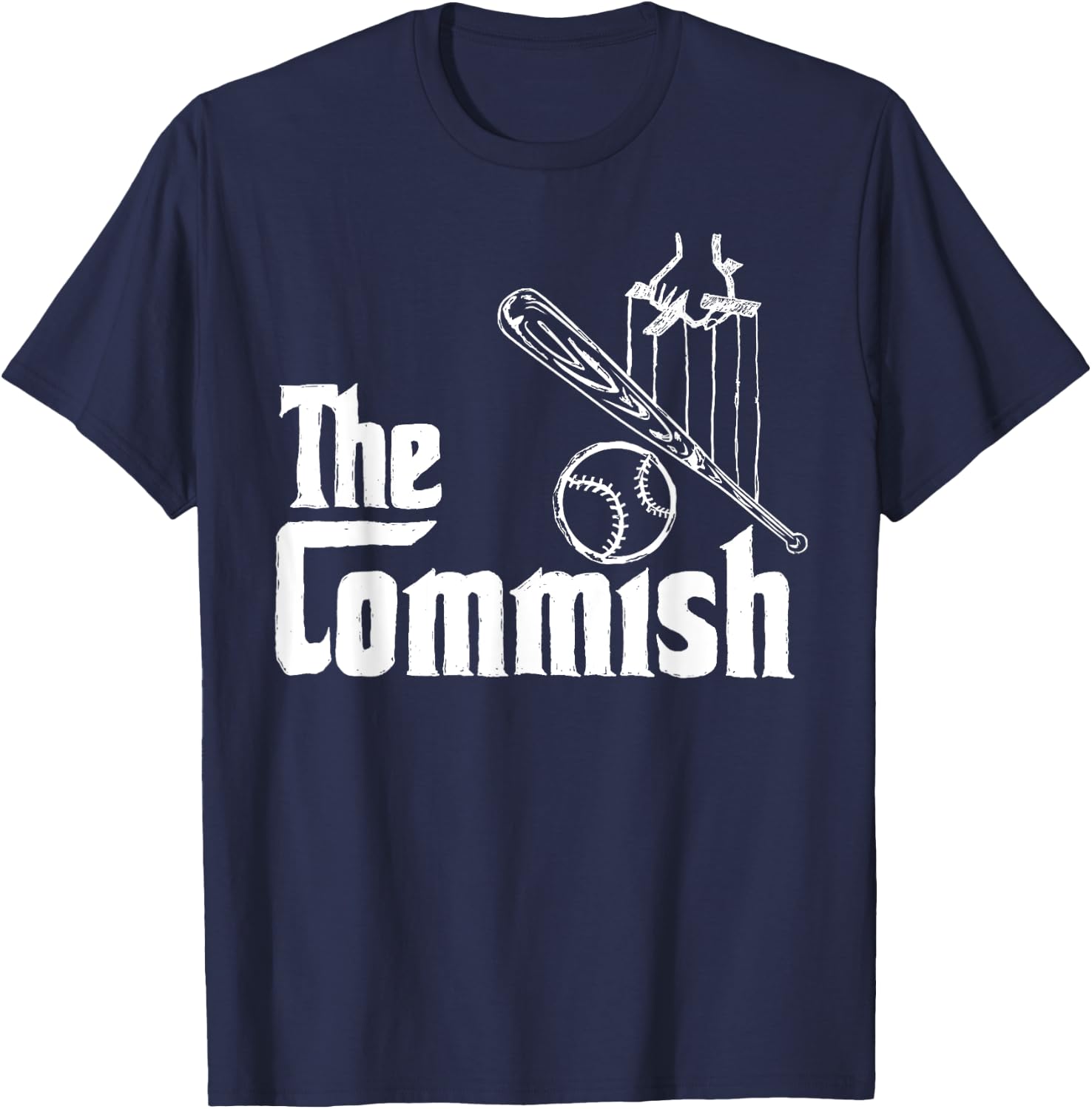 Fantasy Baseball The Commish T-Shirt - T-Shirt | Navy