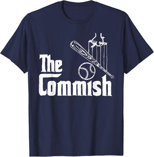 Fantasy Baseball The Commish T-Shirt - T-Shirt | Navy