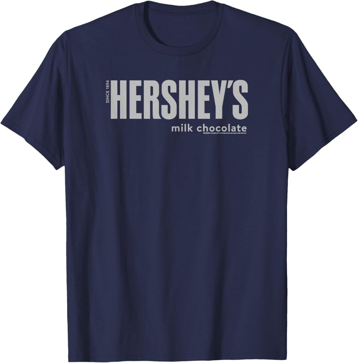 Hershey's Milk Chocolate Vintage Classic Candy Logo T-Shirt - T-Shirt | Navy