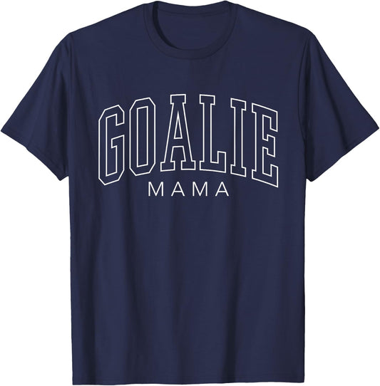 Goalie Mama Cute Soccer Goalie Family Mom T-Shirt - T-Shirt | Navy
