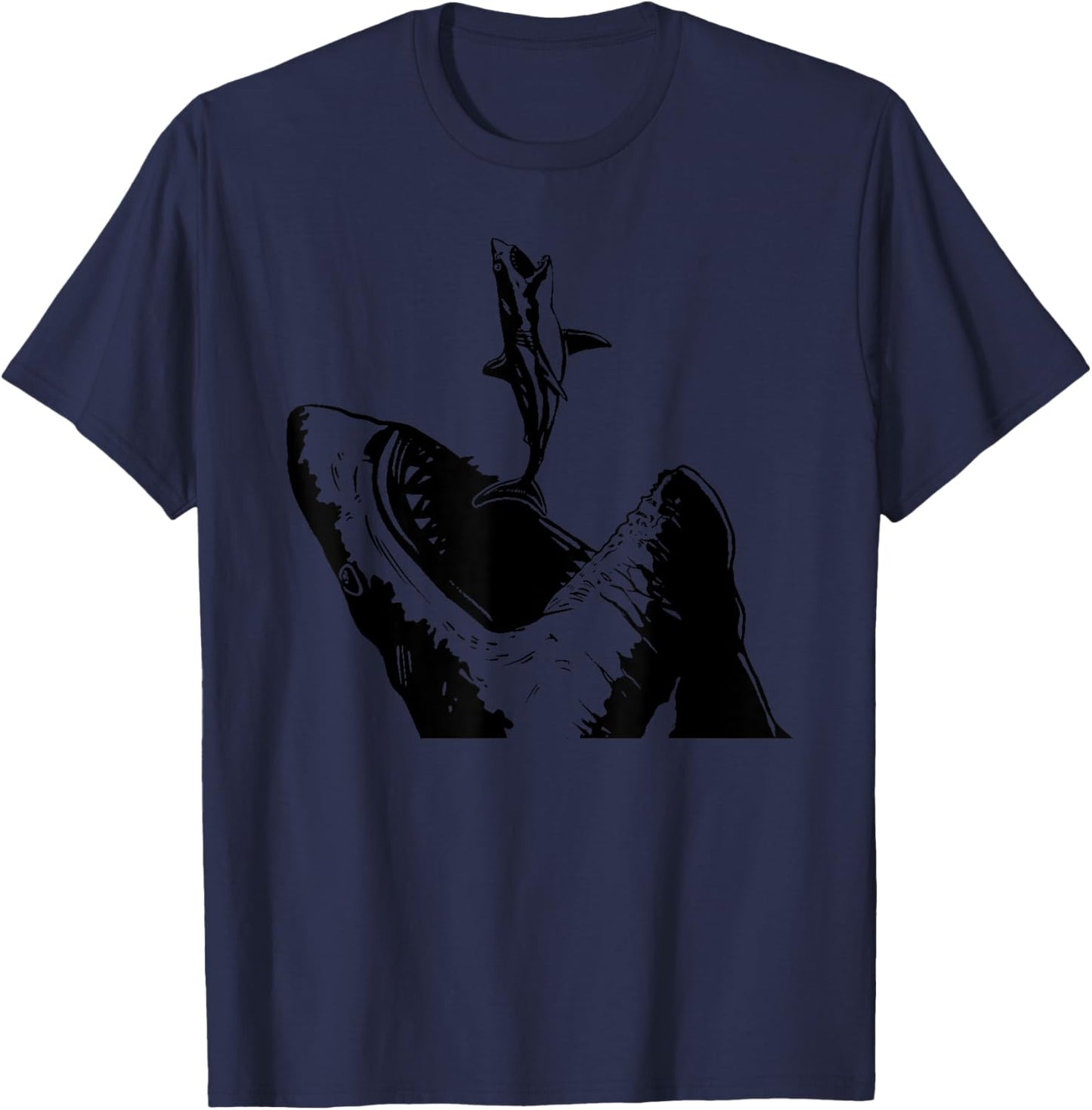 Megalodon Shark T-Shirt - T-Shirt | Navy