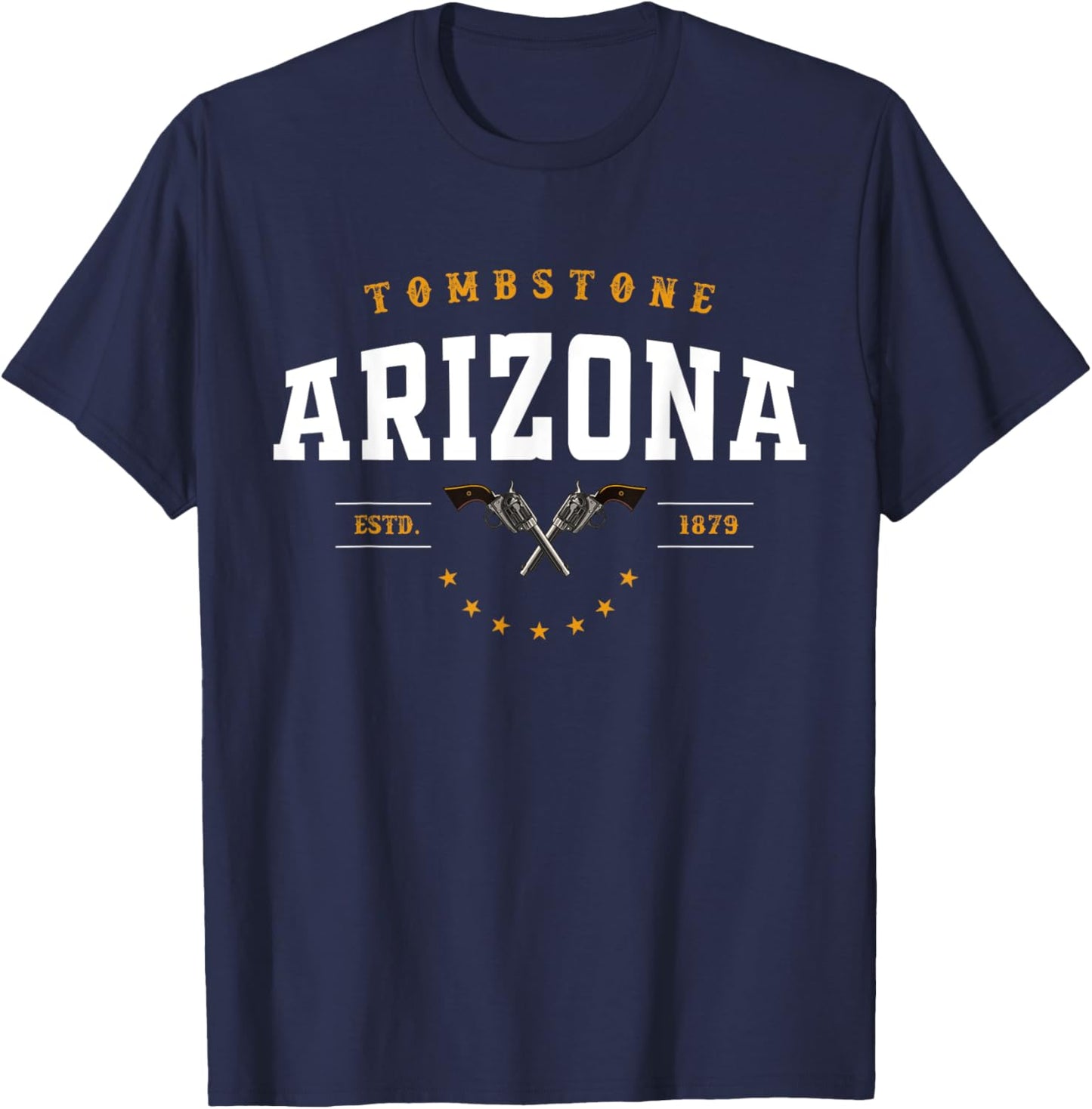 Cowboy and western movie or tombstone arizona T-Shirt - T-Shirt | Navy