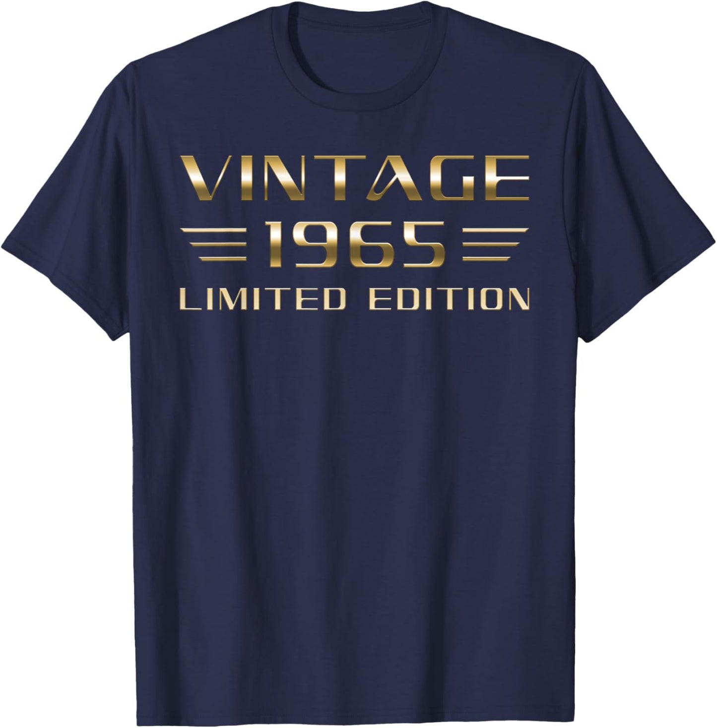 Vintage 1965 Limited Edition Classic Car 60th Birthday T-Shirt - T-Shirt | Navy