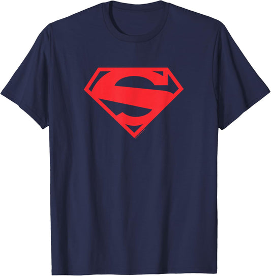 Superman 52 Red Block T Shirt T-Shirt - T-Shirt | Navy