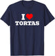 I Love Tortas - I Heart Tortas T-Shirt - T-Shirt | Navy