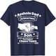 asshole dad smartass son the persfect chaos team Dad Son T-Shirt - T-Shirt | Navy