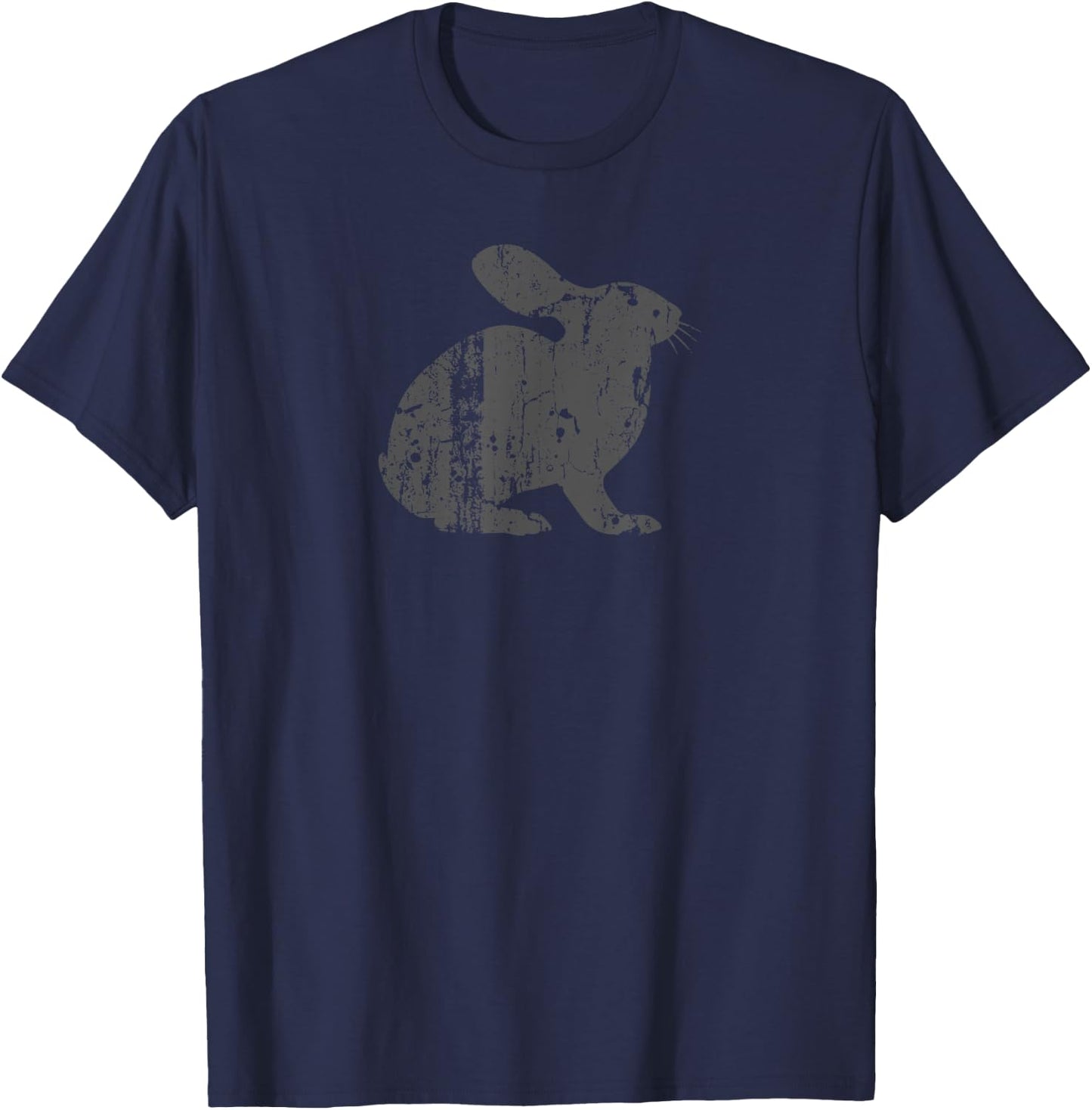 Rabbit Vintage Design - Rabbit Print T-Shirt - T-Shirt | Navy