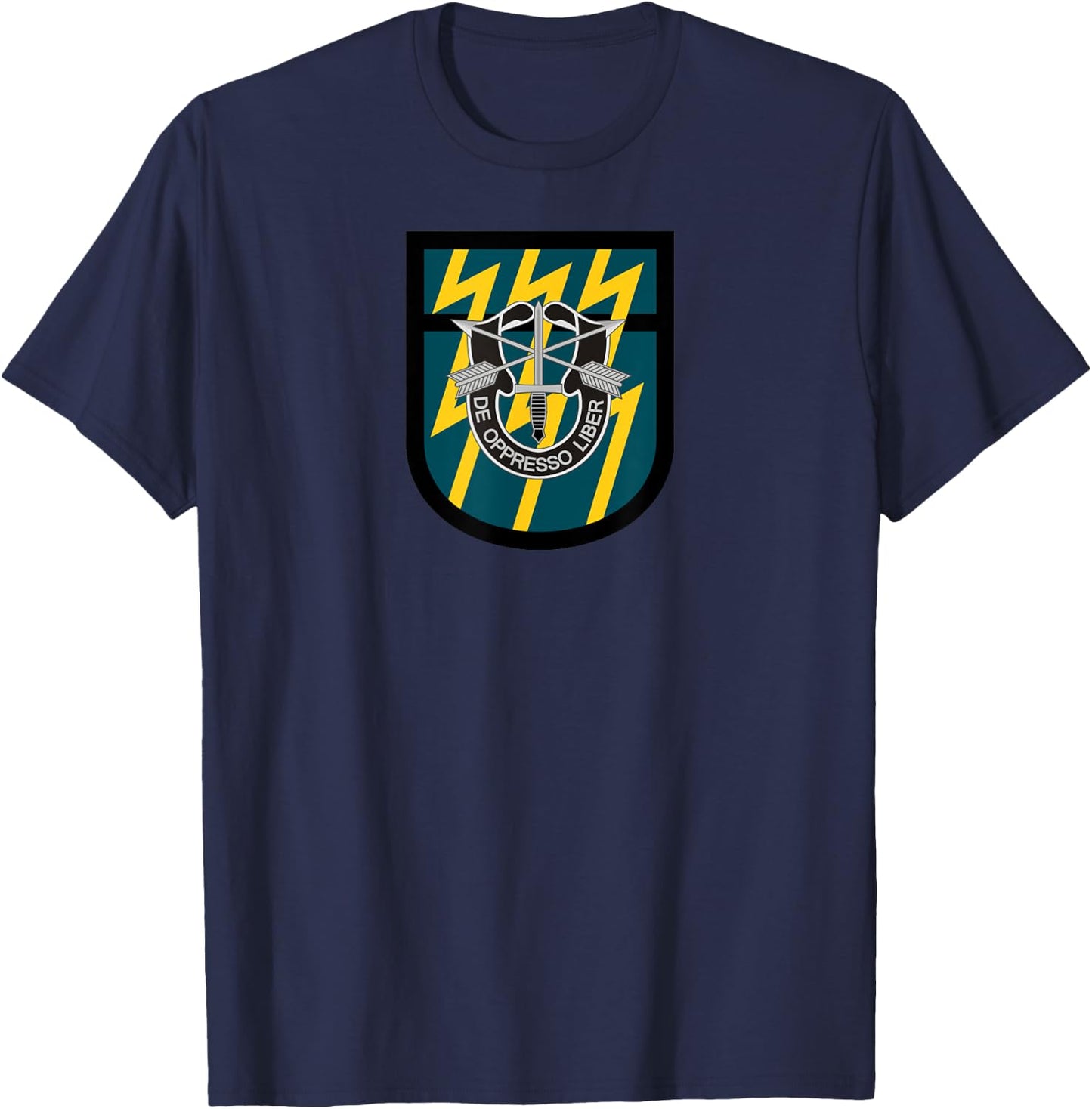 Special Forces Shirt - 12th Group (SFG )- Center T-Shirt - T-Shirt | Navy