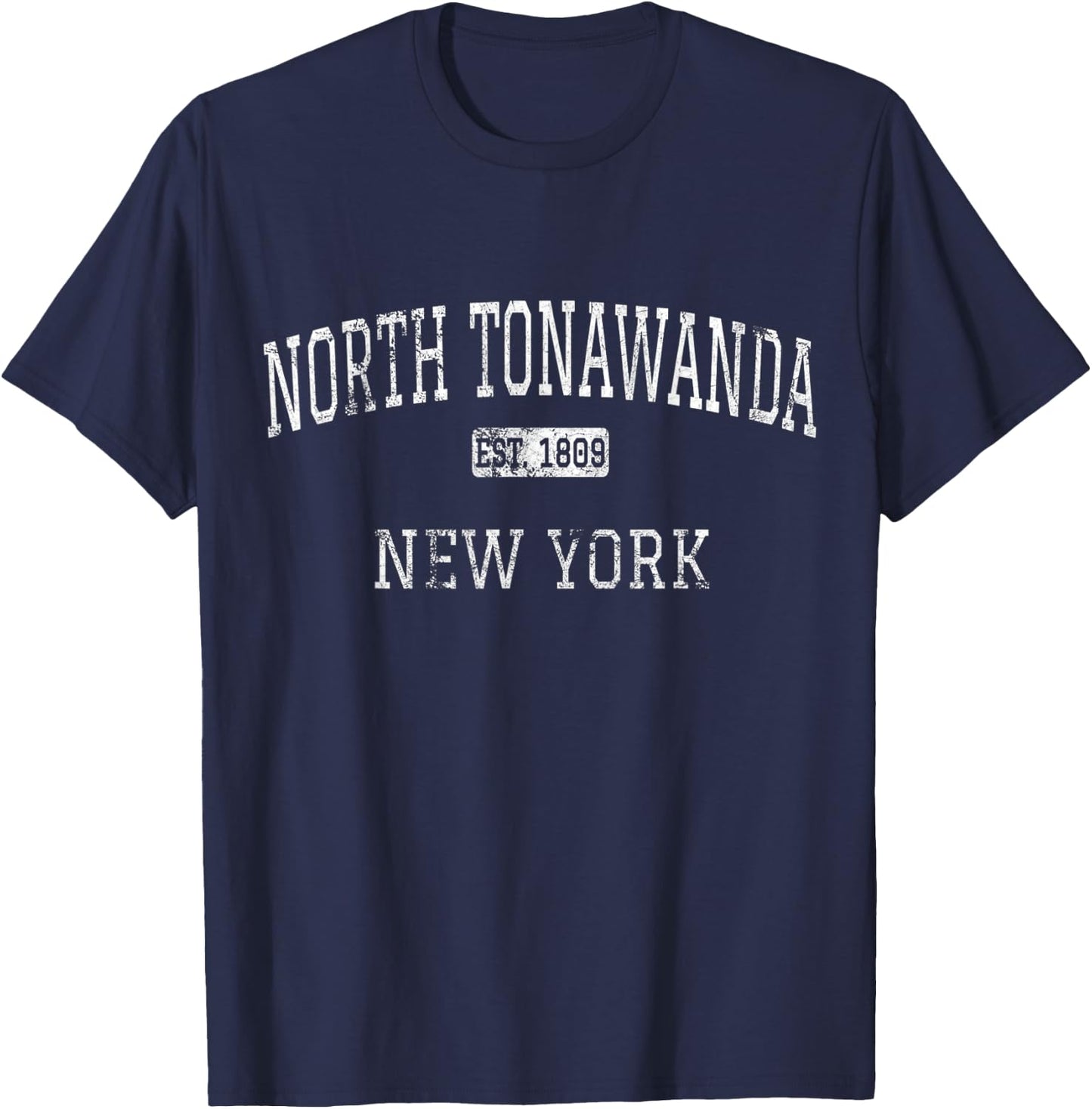North Tonawanda New York NY Vintage T-Shirt - T-Shirt | Navy