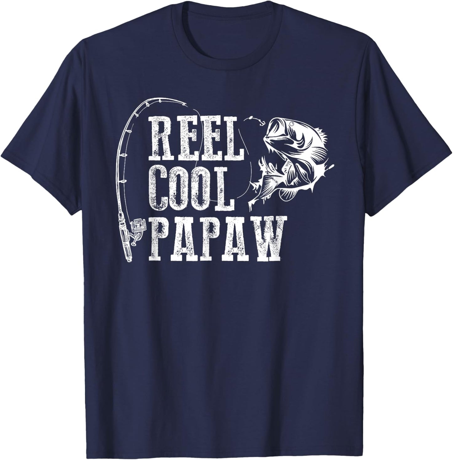 Reel Cool Papaw Fish T-Shirt - T-Shirt | Navy