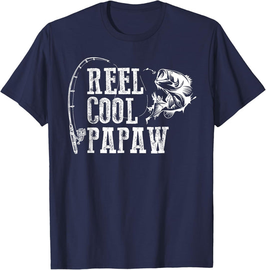 Reel Cool Papaw Fish T-Shirt - T-Shirt | Navy