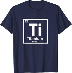 Ti - titanium chemical element T-Shirt - T-Shirt | Navy