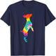 Tie Dye Dog Shirt Hippie Animal Retro Puppy Gift T-Shirt - T-Shirt | Navy