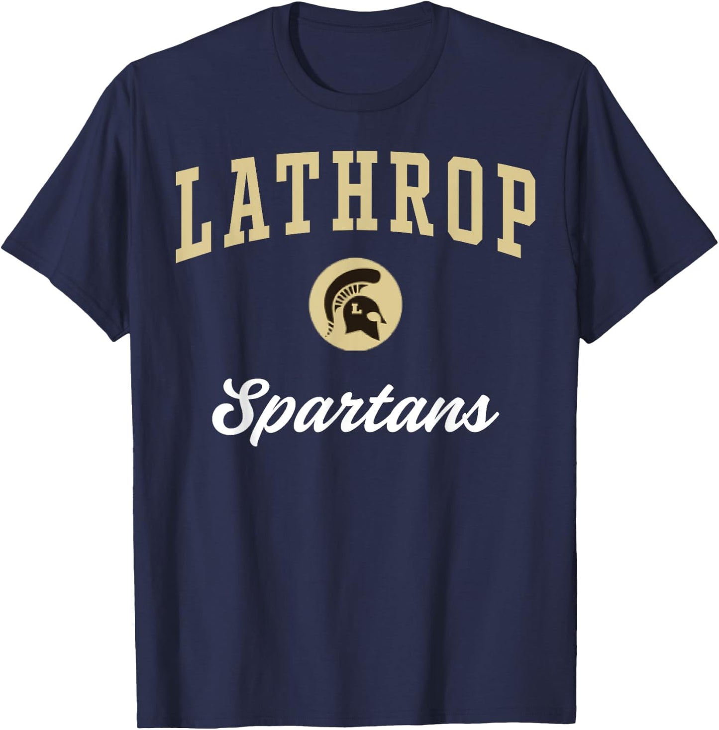 Lathrop High School Spartans C3 T-Shirt - T-Shirt | Navy